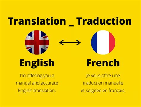 Translation into French .